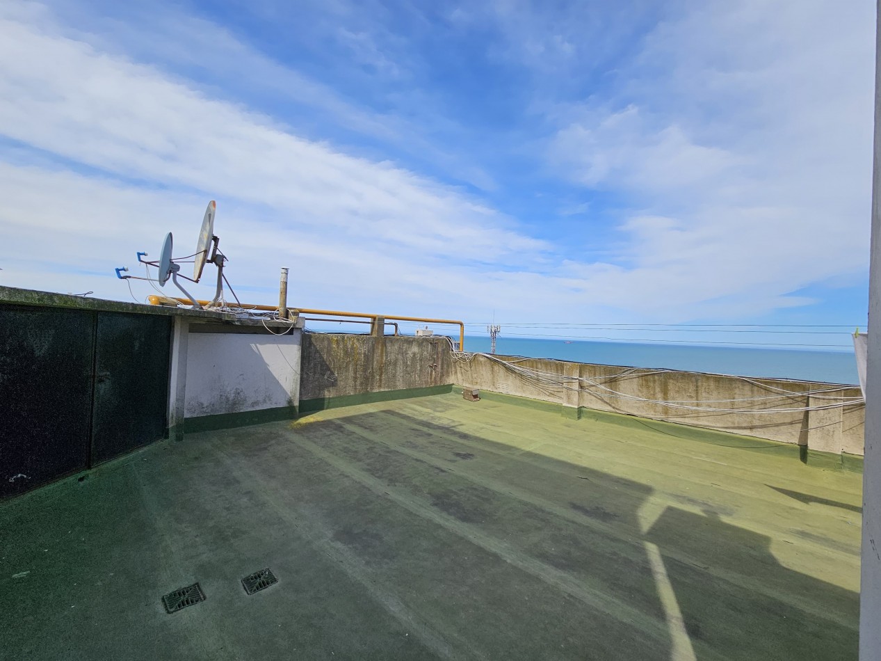 VENTA 2 AMBIENTES CON DEPENDENCIA Y VISTA LATERAL AL MAR - LA PERLA-